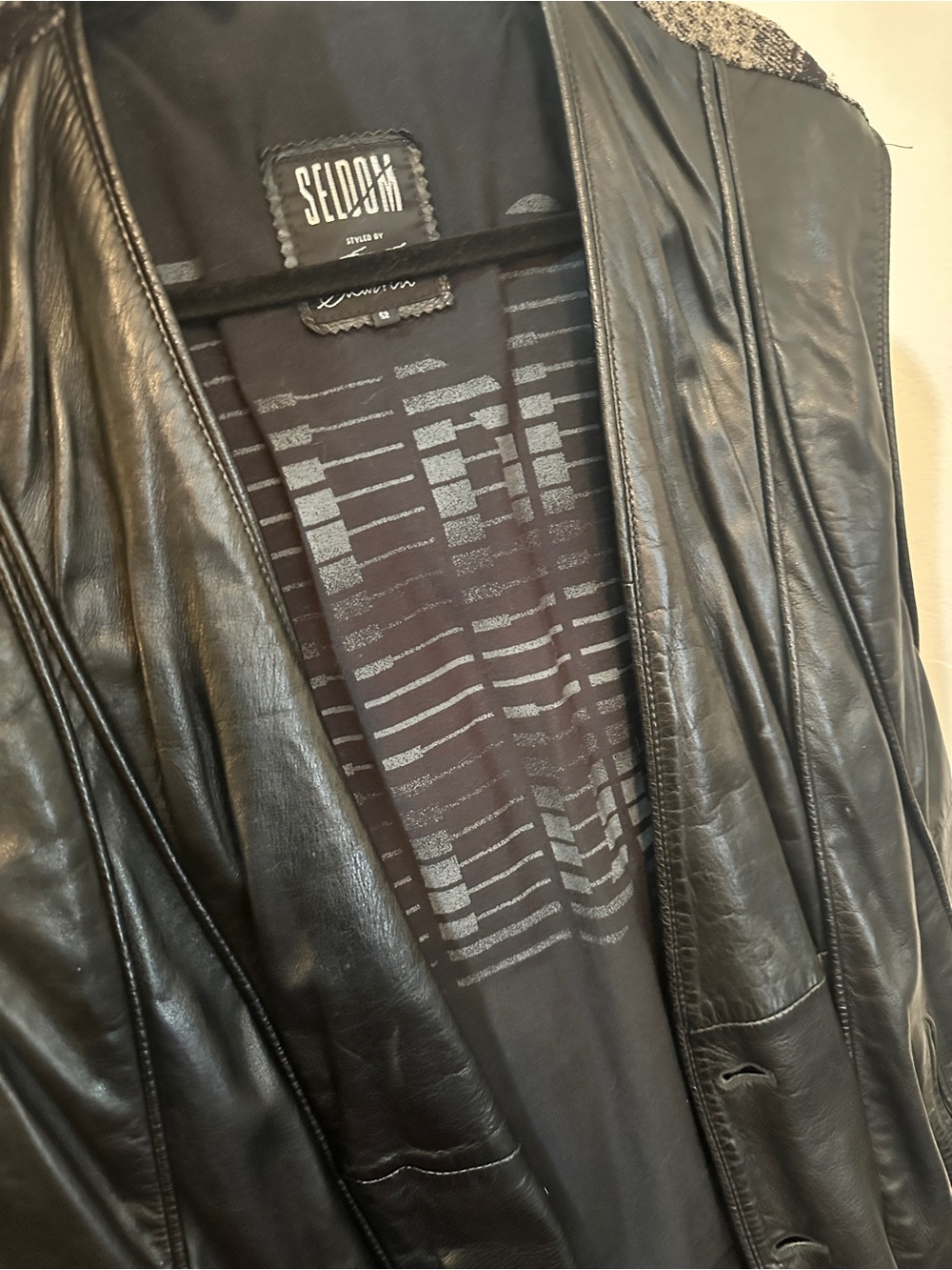 Black Leather Jacket - Men's Casual Coat